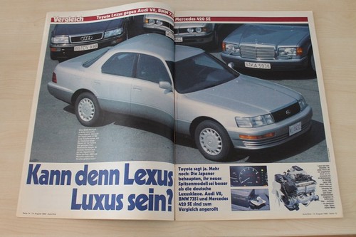 Auto bild 1989 - lexus, ls